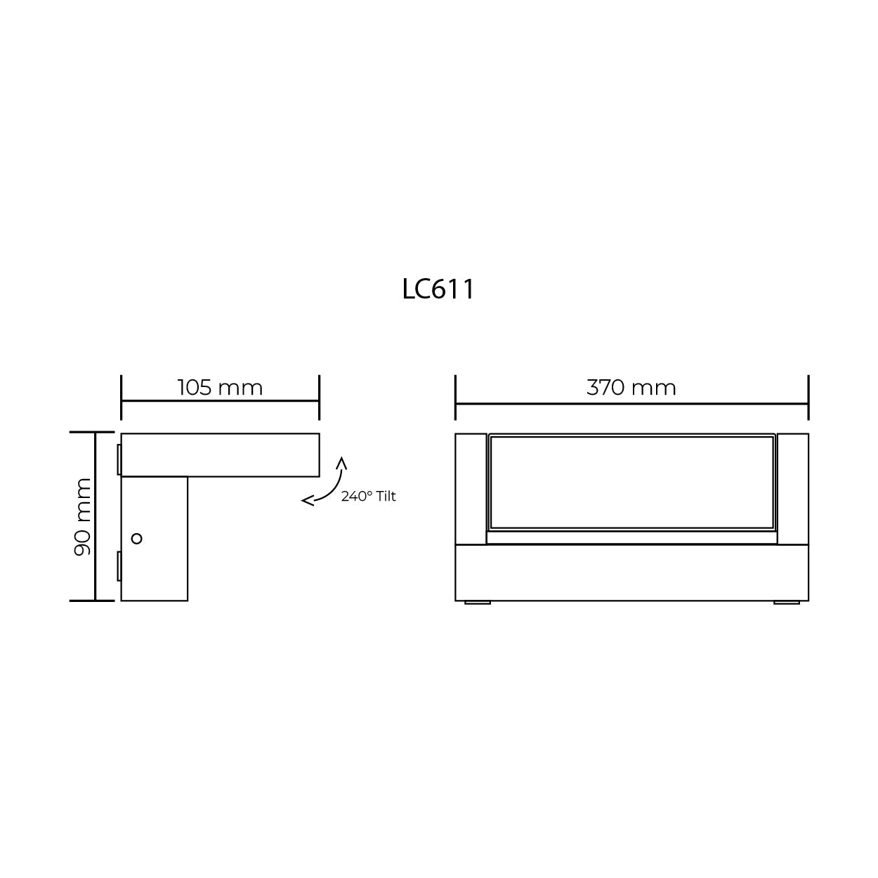 LC600 Adjustable LED Floodlight Series With or Without Sensor by Lighting Creations