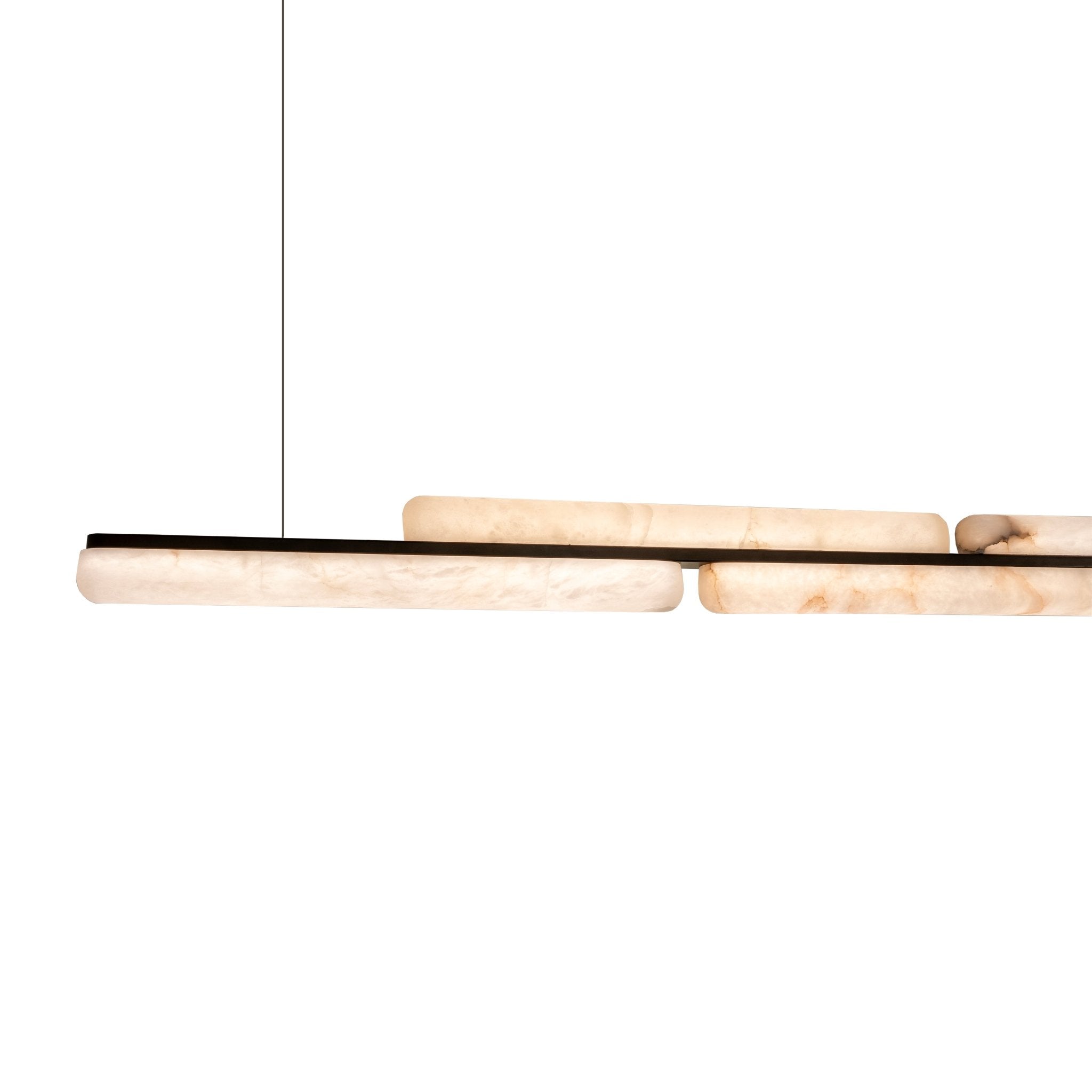 Lina Marble Pendant Light in Antique Brass or Brass | Lighting Creations