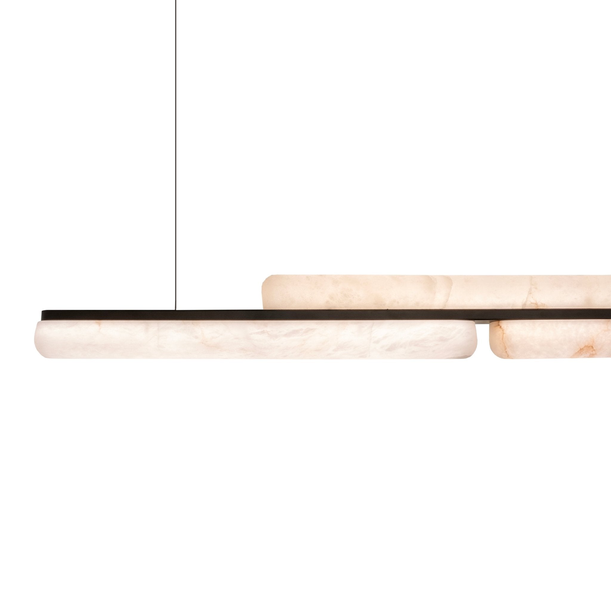 Lina Marble Pendant Light in Antique Brass or Brass | Lighting Creations
