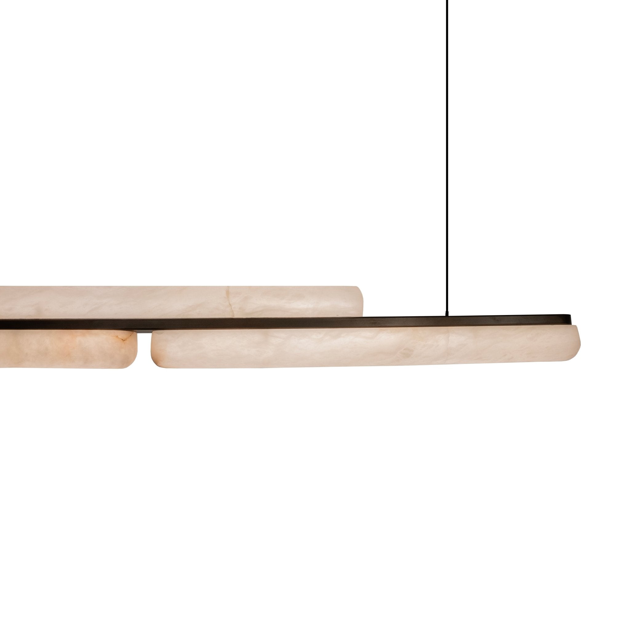 Lina Marble Pendant Light in Antique Brass or Brass | Lighting Creations