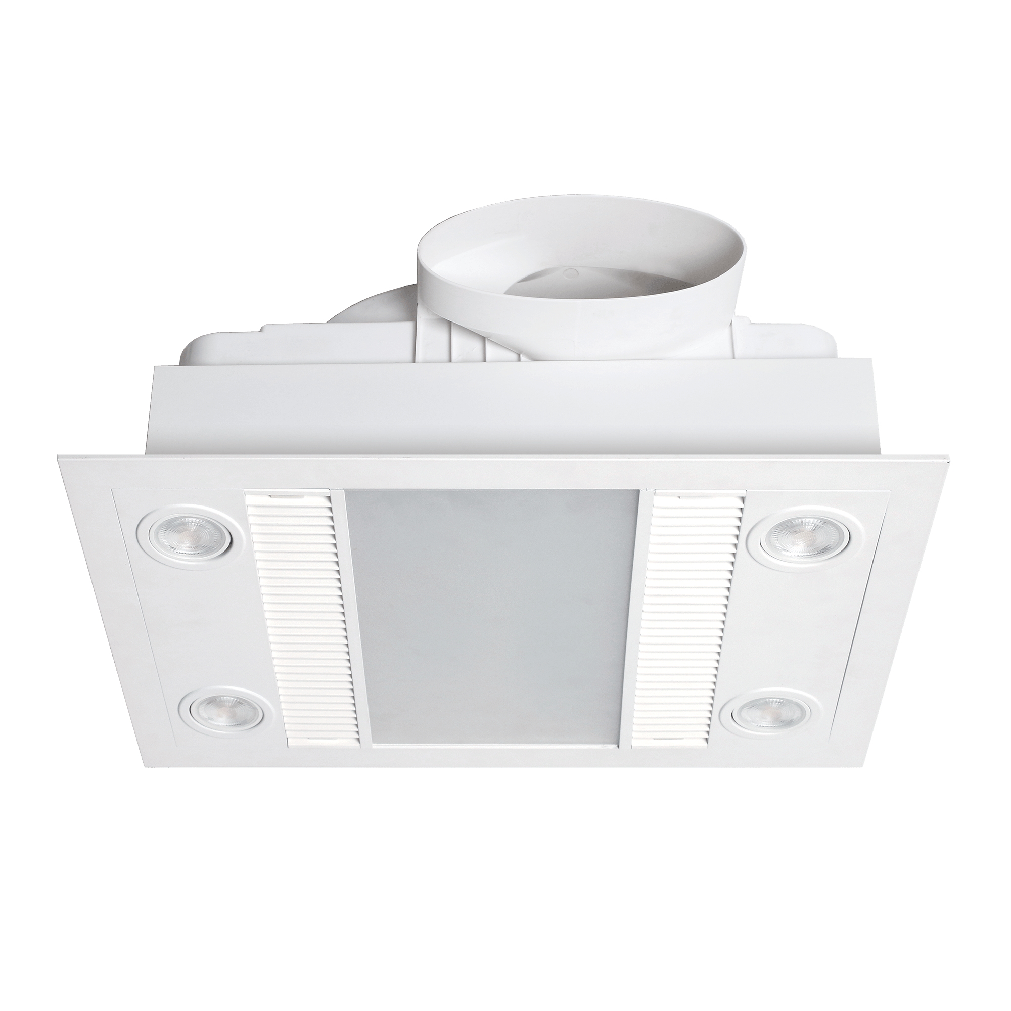 Linux DC – 3 in 1 Bathroom Heater and Exhaust Fan with Tricolour LED Light - Mases LightingMartec