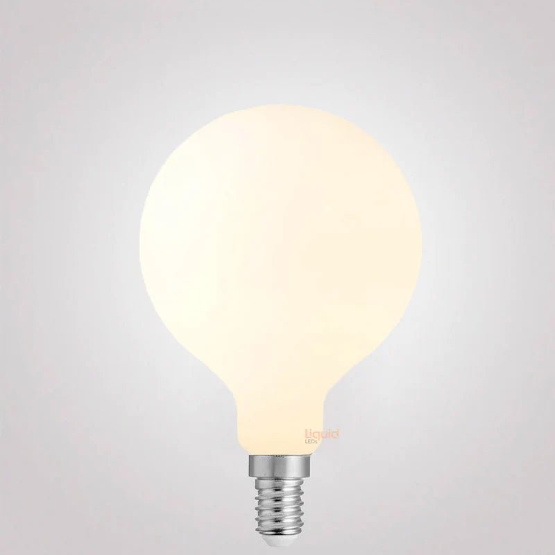 Liquid LEDs 6W G80 LED Globe E14 Matte Finish in Warm White