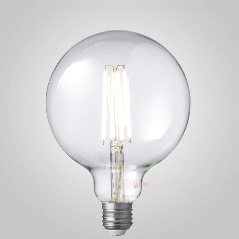 Liquid LEDs 8W G125 LED Globe E27 Clear in Natural White