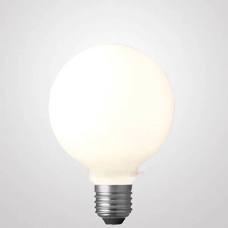 Liquid LEDs 8W G95 LED Globe E27 Opal in Natural White