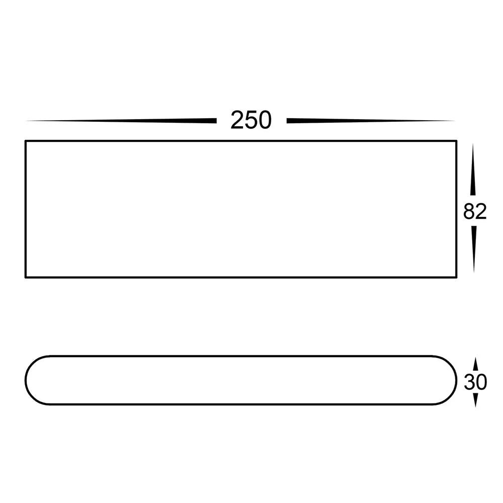 Lisse Fixed LED Wall Light in Black or White (12v/24v) Havit Lighting - HV3652T