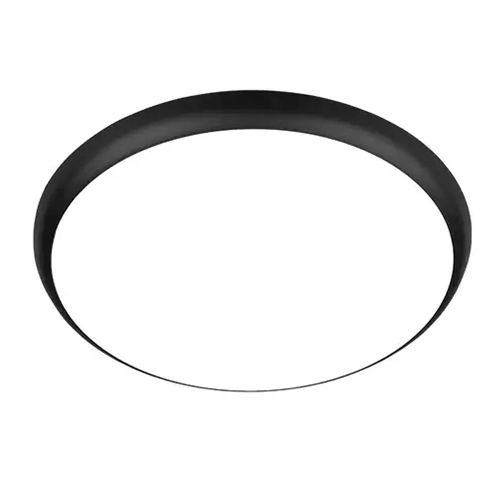 Luna ST30 LED Oyster Light 30w Tri - Colour in Black or White - Mases LightingTrend Lighting