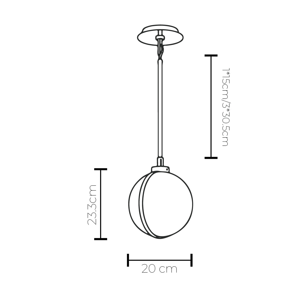 Luster Marble Pendant | Lighting Creations - Mases LightingLighting Creations