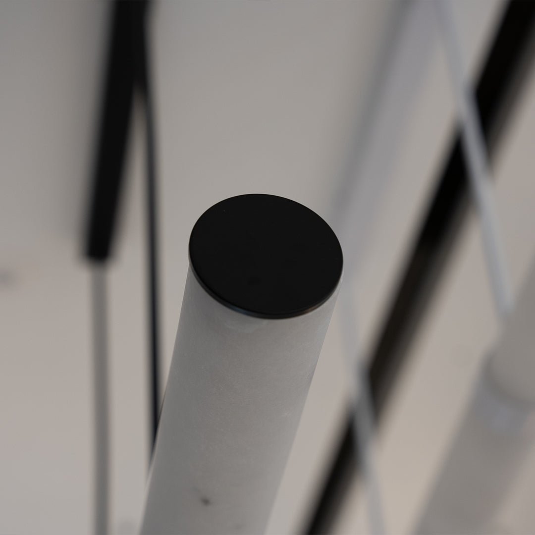 MADISON Spanish Marble Linear LED Pendant - Black, White, Brass and Antique Brass - Mases LightingLighting Creations