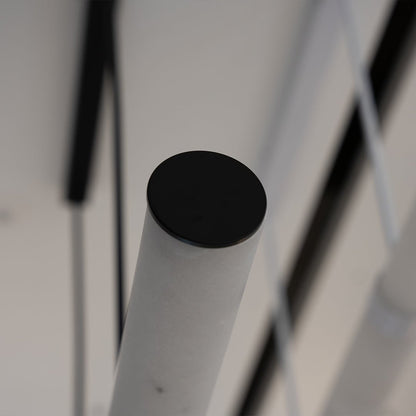 MADISON Spanish Marble Linear LED Pendant - Black, White, Brass and Antique Brass - Mases LightingLighting Creations