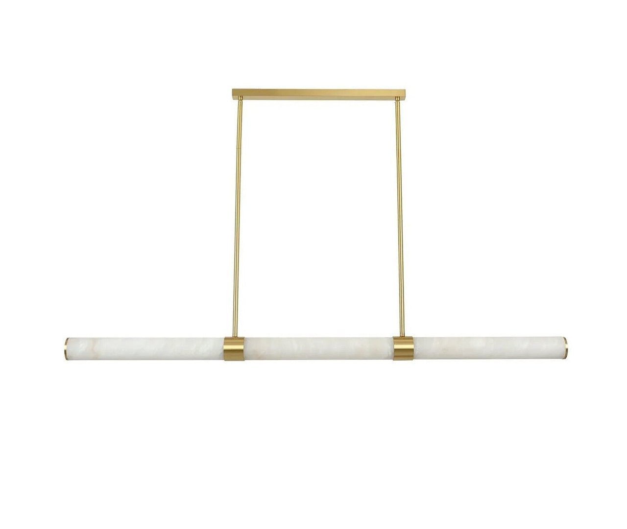 MADISON Spanish Marble Linear LED Pendant - Black, White, Brass and Antique Brass - Mases LightingLighting Creations