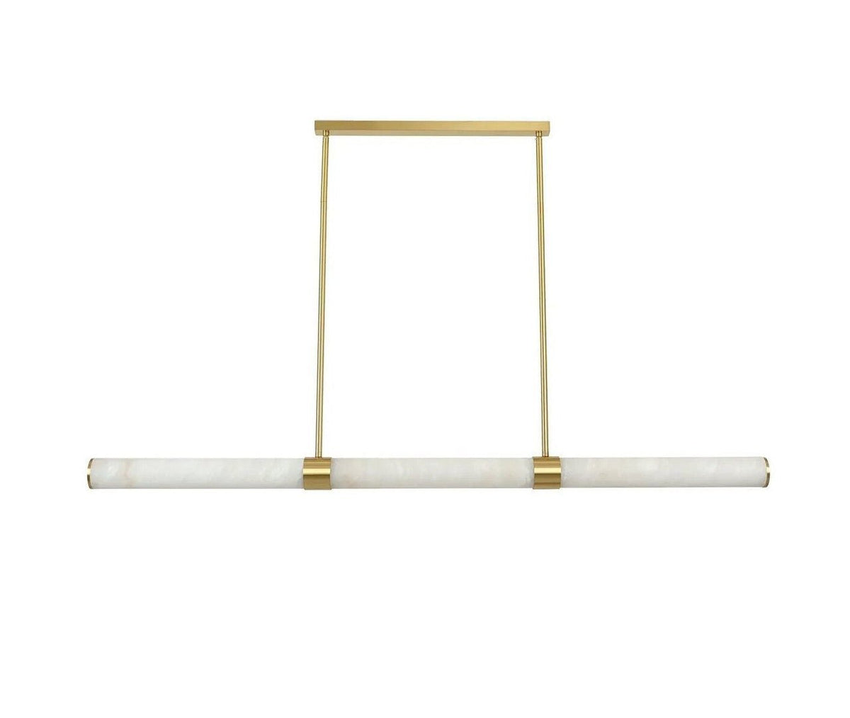 MADISON Spanish Marble Linear LED Pendant - Black, White, Brass and Antique Brass - Mases LightingLighting Creations