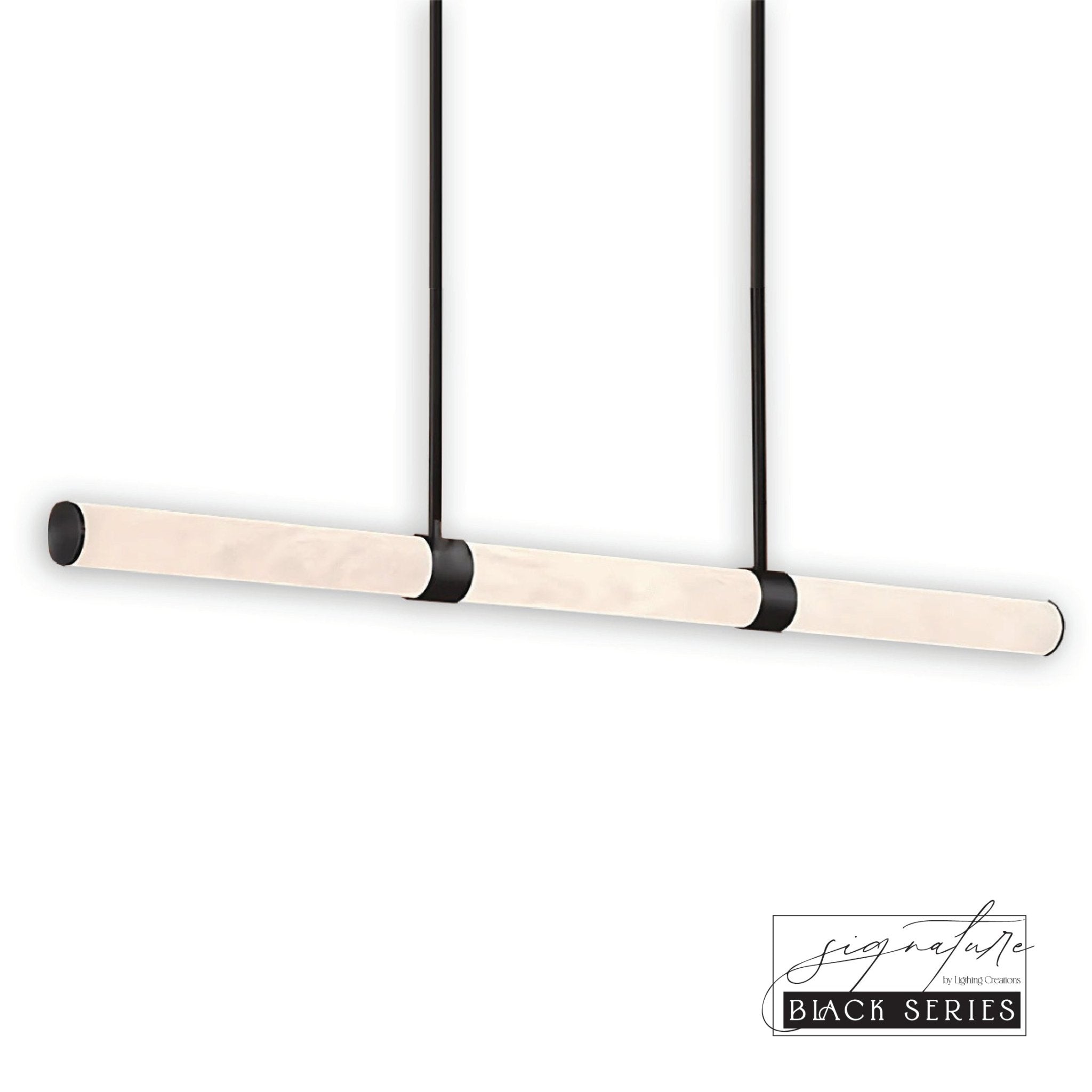 MADISON Spanish Marble Linear LED Pendant - Black, White, Brass and Antique Brass