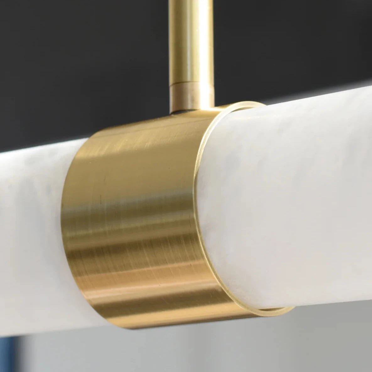 MADISON Spanish Marble Linear LED Pendant - Brass - Mases LightingLighting Creations