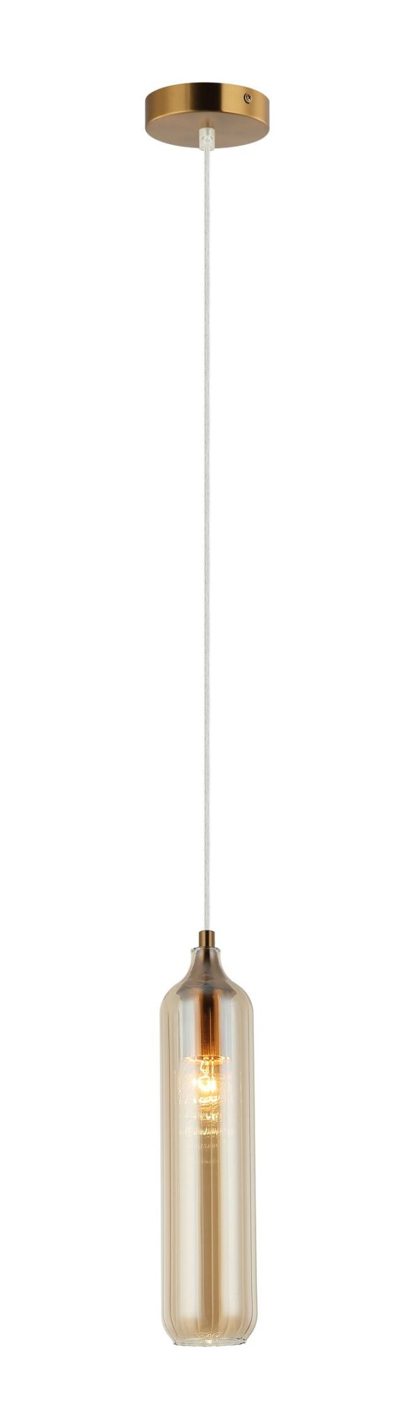 Manga Glass Cylinder Pendant Light in Smokey Black, Green, Blue, Amber, Clear - Mases LightingCLA