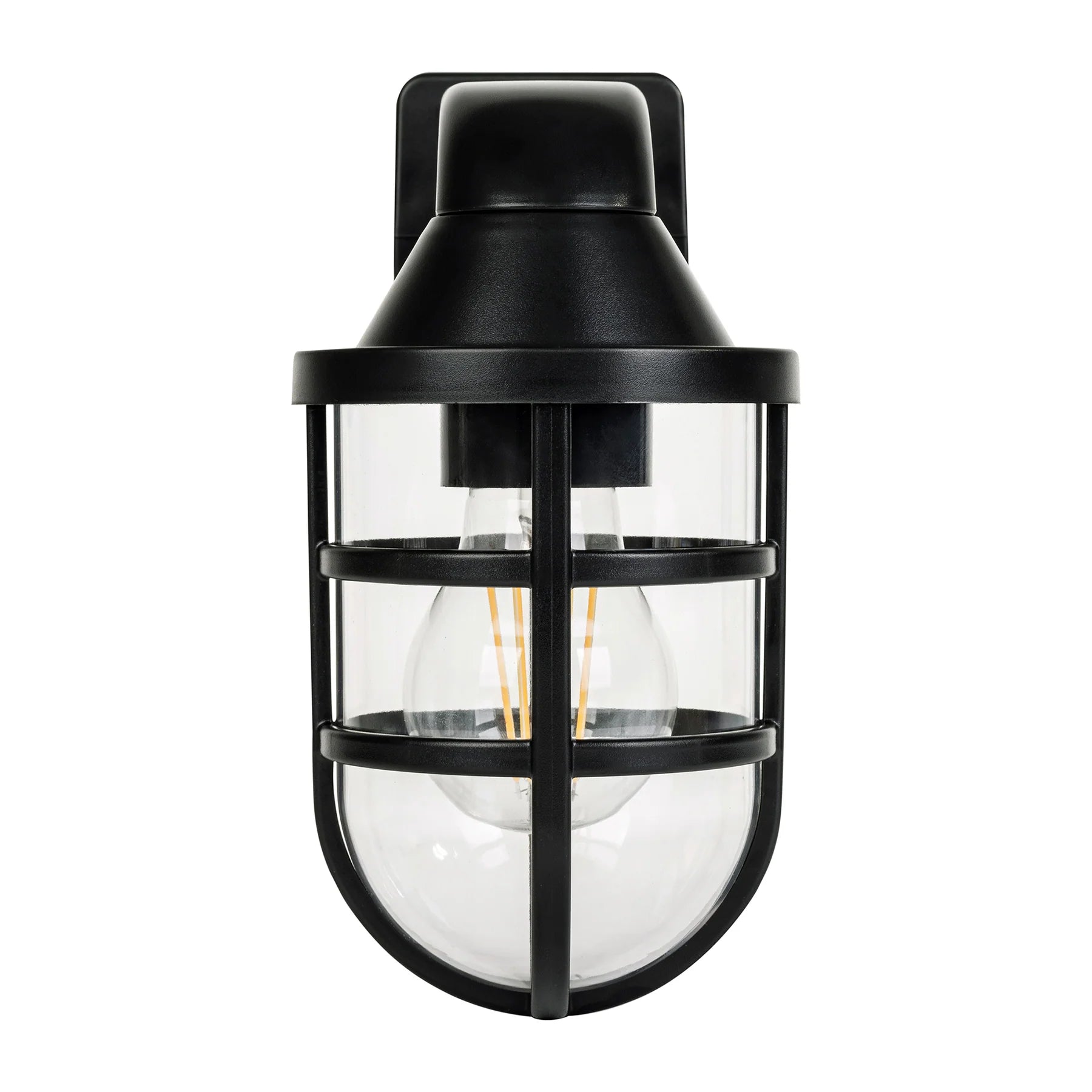 Marina Outdoor LED Wall Light in Black, Brass or White Havit Lighting - HV3511W - Mases LightingHavit Lighting