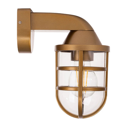 Marina Outdoor LED Wall Light in Black, Brass or White Havit Lighting - HV3511W - Mases LightingHavit Lighting