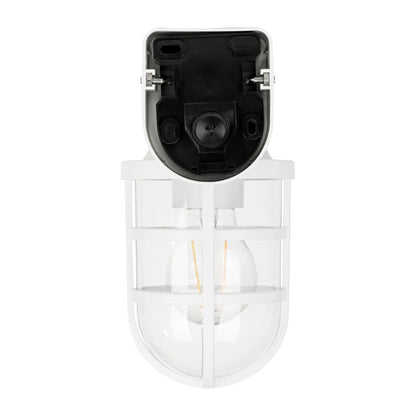 Marina Outdoor LED Wall Light in Black, Brass or White Havit Lighting - HV3511W - Mases LightingHavit Lighting