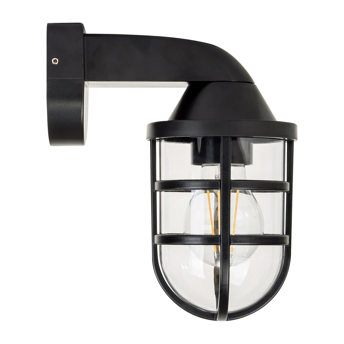 Marina Outdoor LED Wall Light in Black, Brass or White Havit Lighting - HV3511W - Mases LightingHavit Lighting