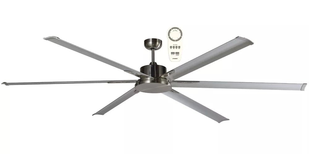 Martec Albatross 72" Large DC Ceiling Fan 6 Blades in White, Black or Brushed Nickel