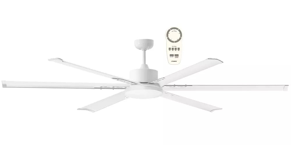 Martec Albatross 72" Large DC Ceiling Fan 6 Blades in White, Black or Brushed Nickel - Mases LightingMartec