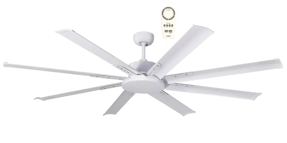 Martec Albatross Mini 65" 8 Blade DC Ceiling Fan with Remote in White, Black or Brushed Nickel