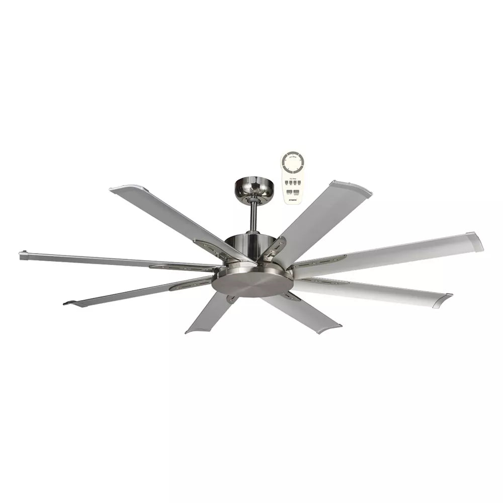 Martec Albatross Mini 65" 8 Blade DC Ceiling Fan with Remote in White, Black or Brushed Nickel