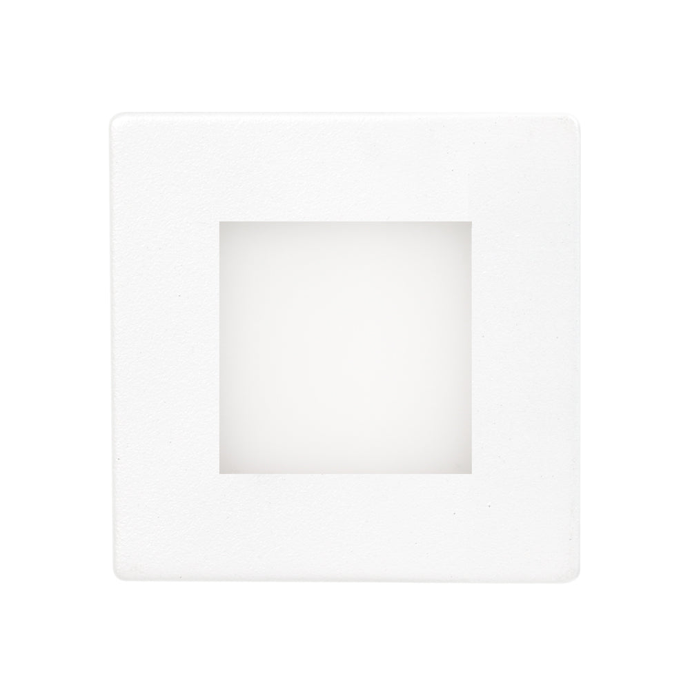 Martec Aspen 3W LED Tricolour IP54 Reccessed Step Light Matt Black or White - Mases LightingMartec