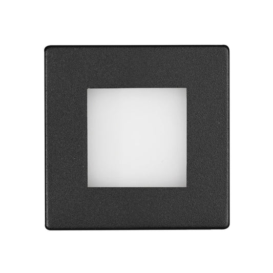 Martec Aspen 3W LED Tricolour IP54 Reccessed Step Light Matt Black or White - Mases LightingMartec