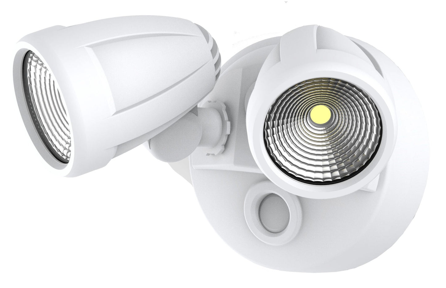 Martec Bandit single or double head security light, polycarbonate head