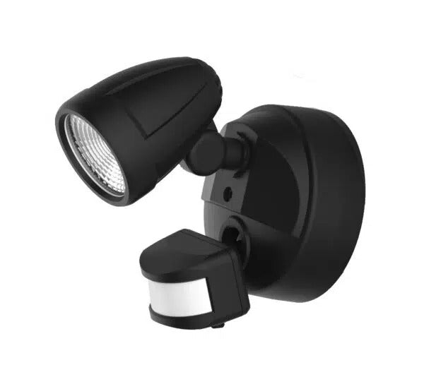 Martec Bandit single head security light with PIR sensor, matt black