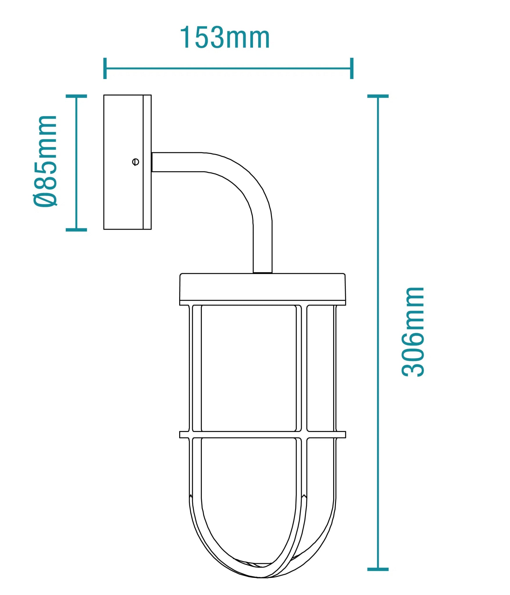 Martec Bronte E27 Exterior Wall Light