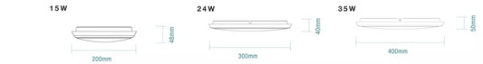Martec Conrad Tricolour LED Ceiling Oyster Lights - Mases LightingMartec