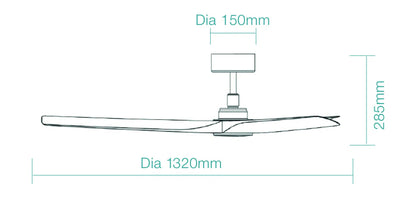 Martec Cordoba DC 52″ Smart Ceiling Fan With WIFI Remote Control + LED light | Martec Lighting - Mases LightingMartec
