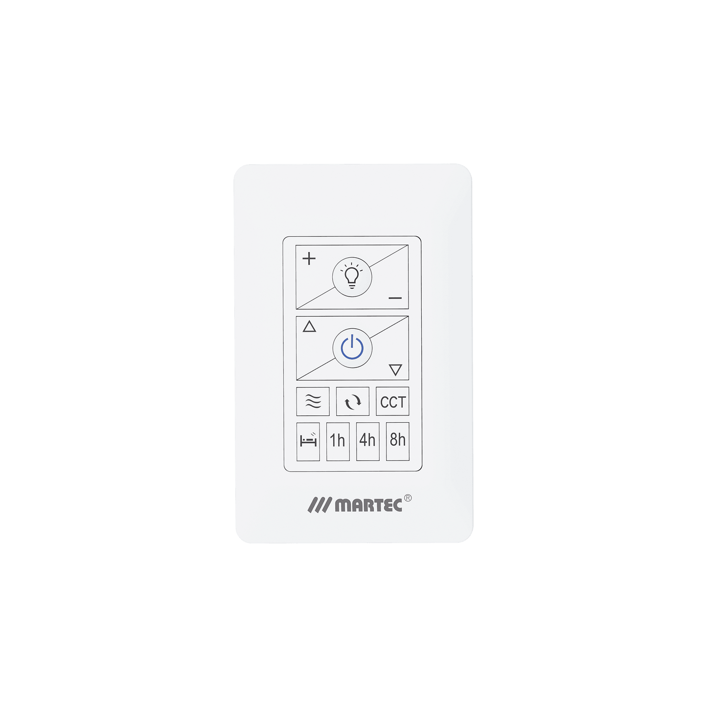 Martec DC Wall Controller for Quantum, Zorro and WiFi Ceiling Fans | White - Mases LightingMartec