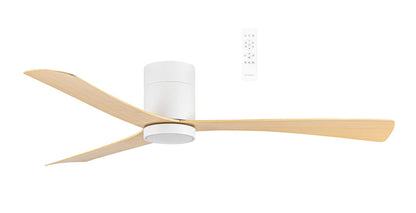 Martec Metro DC 52″ Smart Ceiling Fan With WIFI Remote Control + LED light in White, Black or White Oak - Mases LightingMartec