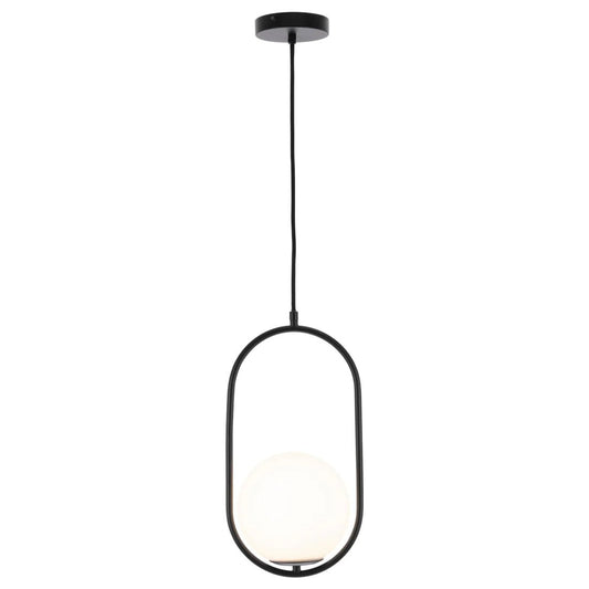 Mercator Ava 1Lt Pendant Light - Black/Brushed Brass - Mases LightingMercator