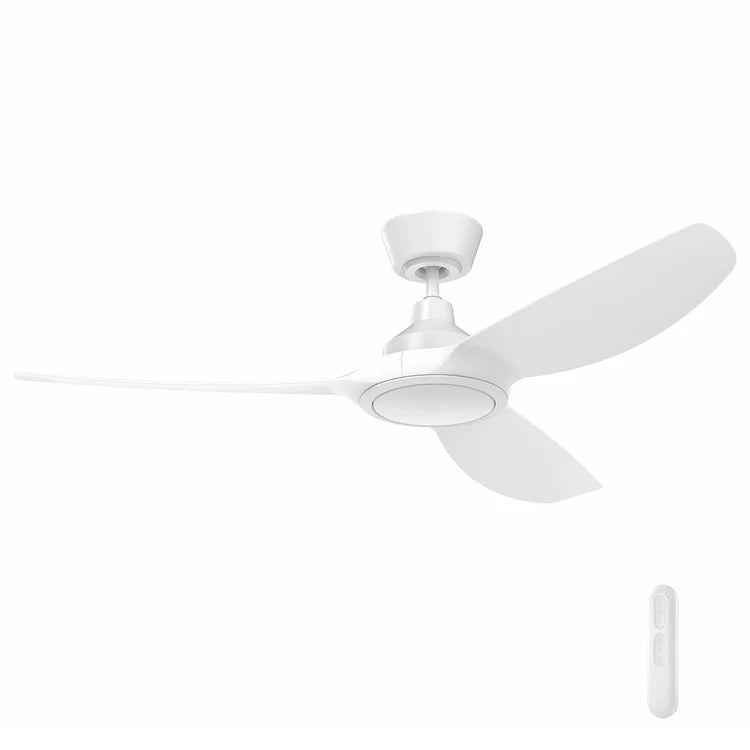 Mercator Jota DC Ceiling Fan 52" With LED Light White FC2118133WH - Mases LightingMercator