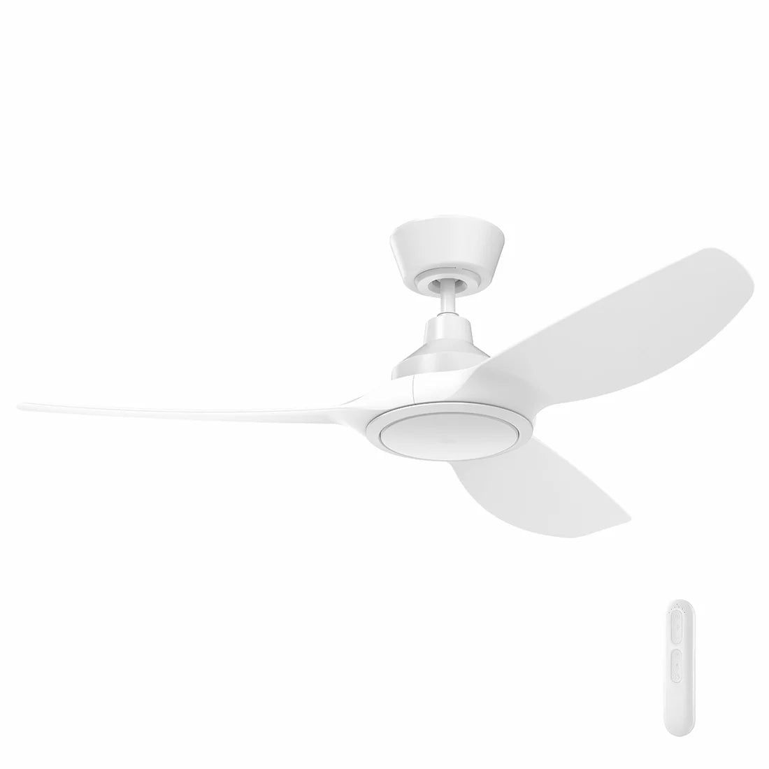 Mercator Jota S DC Ceiling Fan 48" With LED Light White FC2118123WH - Mases LightingMercator