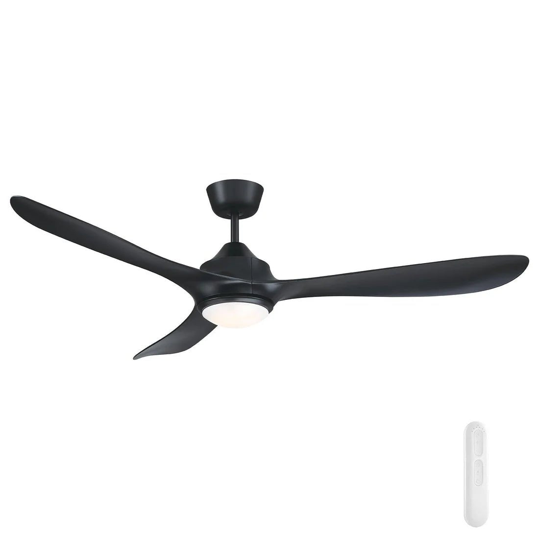Mercator Juno 56" ABS 3 Blade DC Ceiling Fan with 18W LED Light & Remote - Mases LightingMercator