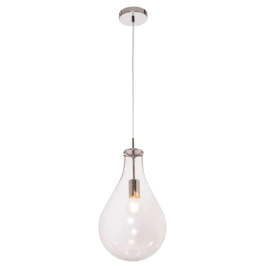 Mercator Kosta 1Lt Small Pendant Light - Clear - Mases LightingMercator