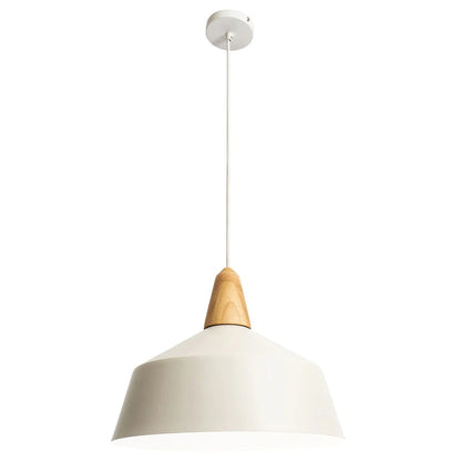 Mercator Noel 1Lt Large Light Pendant - Black/White - Mases LightingMercator