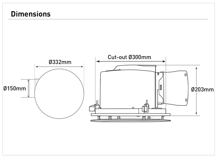 Mercator Steady DC 24/7 Exhaust Fan with Remote Control
