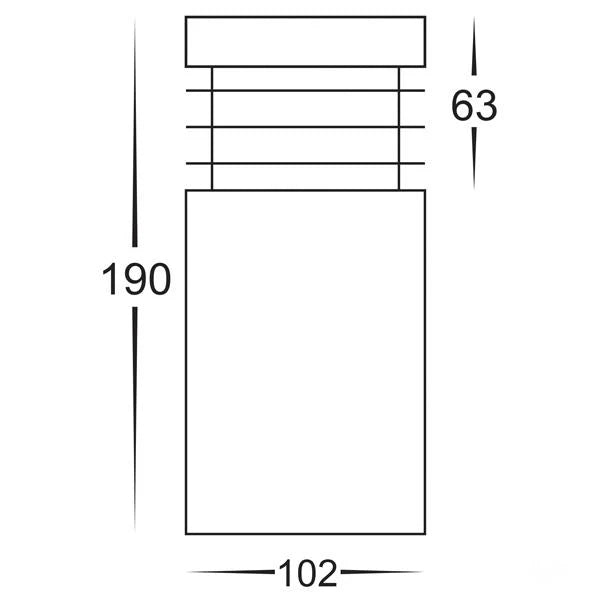 Mini LED Bollard Light TRI Colour 5w/9w in Black or 316 Stainless Steel Havit Lighting - HV1605T - Mases LightingHavit Lighting