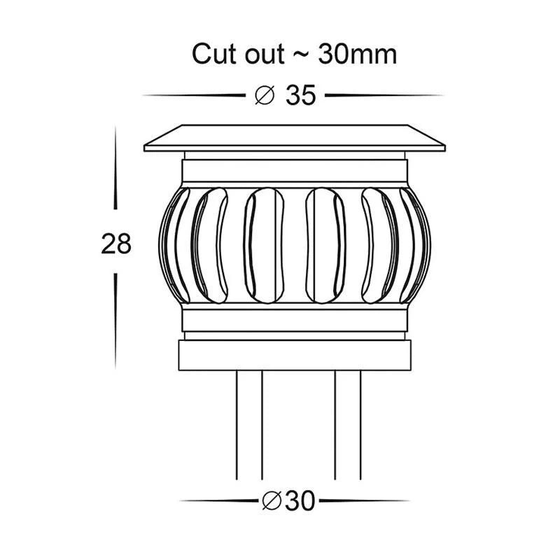 Mini LED Deck Light DIY in-Ground in 316 Stainless Steel Havit Lighting - HV28261C