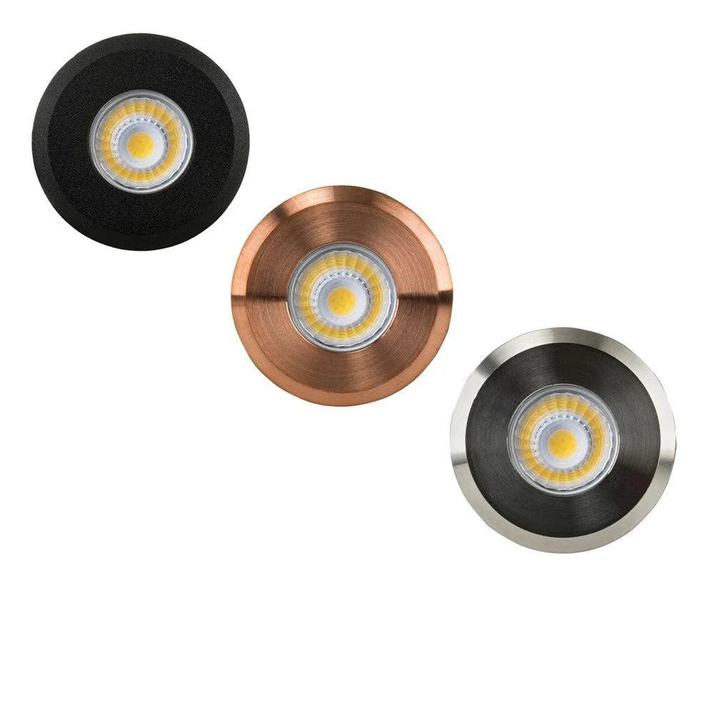 Mini Ollo LED Step or inground Light in Black, Copper or 316 Stainless Steel Havit Lighting - HV2892T - Mases LightingHavit Lighting