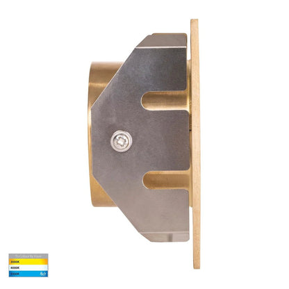 Mini Reces Square LED Step Light Antique Brass, Brass Havit Lighting HV3216T - 12V - Mases LightingHavit Lighting