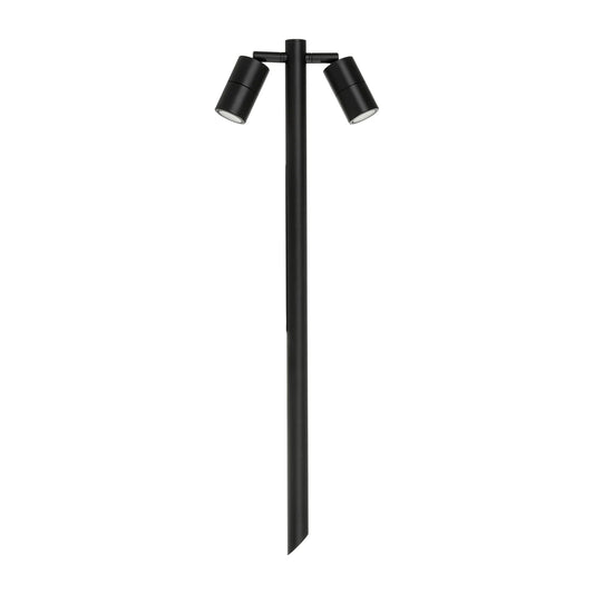 Mini Tivah Double Adjustable LED Bollard Spike Light MR11 Black Havit Lighting - HV1425MR11NW - Mases LightingHavit Lighting