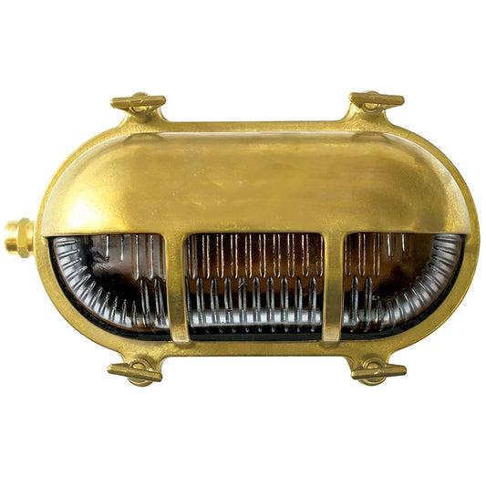 Navigator Exterior Solid Brass Wall Light - IP56 - Mases LightingLode Lighting