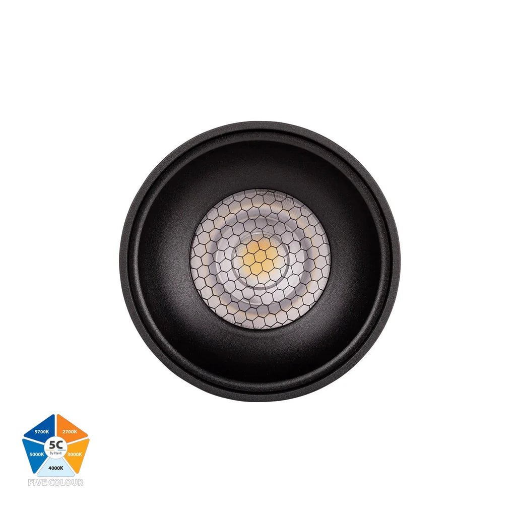 Nella LED Downlight 7w Black, White CCT HV5841S-EXT Havit Lighting