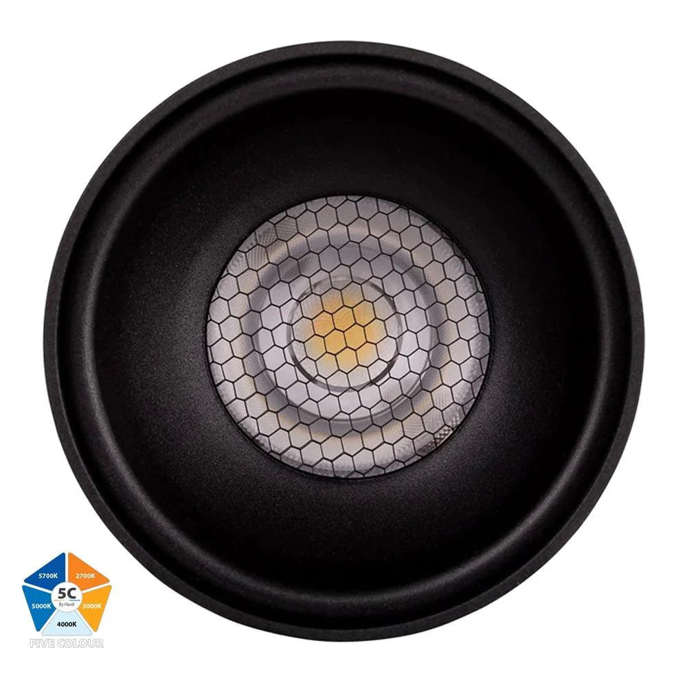 Nella Surface Mounted LED Downlight 12w Black, White CCT HV5842S-BLK-EXT, HV5842S-WHT-EXT Havit Lighting